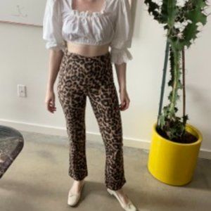 Cheetah Print Flare pants